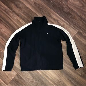 Nike full zip dark blue and white jacket